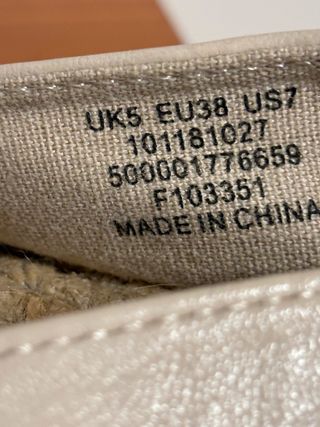 Zapatilla Esparto Bicolor