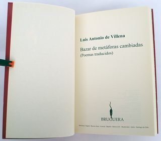 Luis Antonio de Villena, Bazar de metáforas cambi