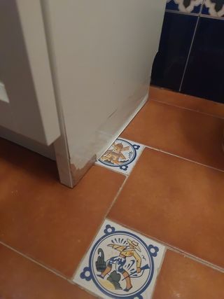 Mueble blanco exterior