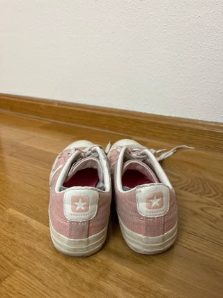 Zapatillas rosas converses