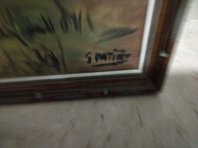 ANTIGUO CUADRO OLEO EN TELA