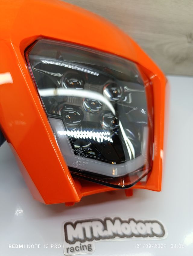✅ Careta KTM Led 2017-2020 Naranja homologada