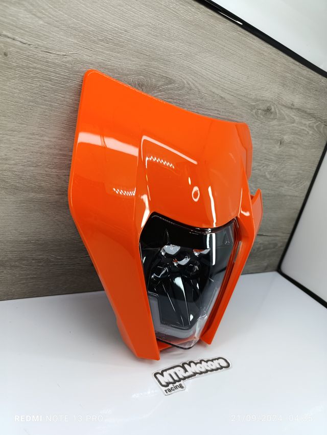 ✅ Careta KTM Led 2017-2020 Naranja homologada
