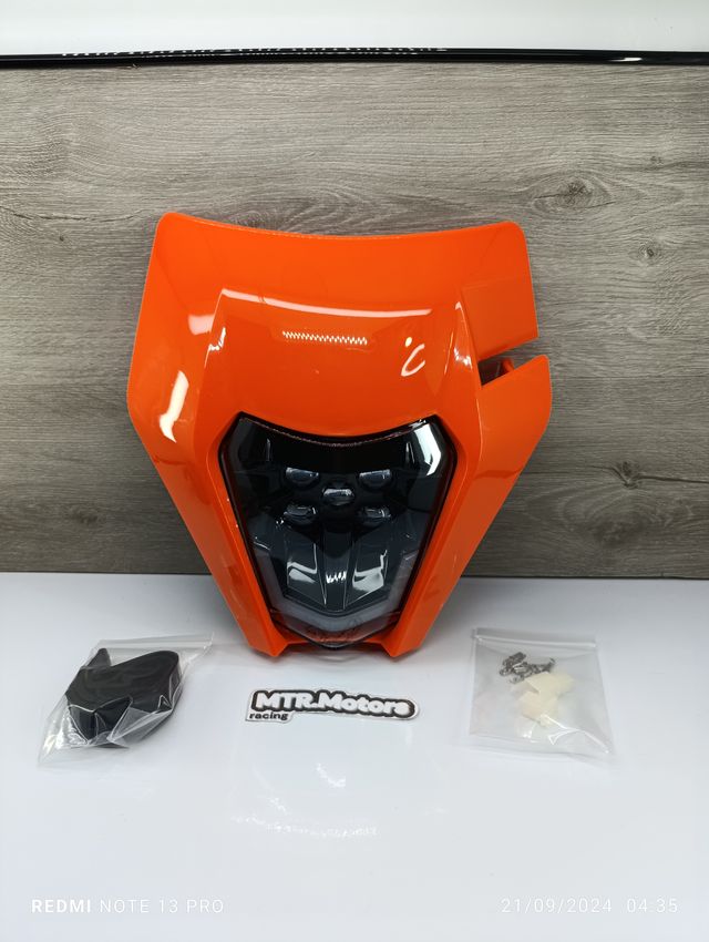 ✅ Careta KTM Led 2017-2020 Naranja homologada