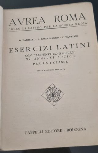 Libri di Latino per la scuola 1949
