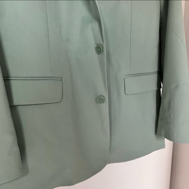 Blazer oversize Bershka unisex verde pastel