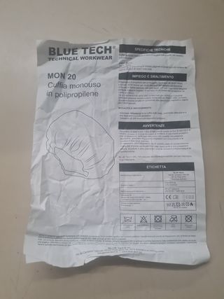 100 Cuffie monouso in polipropilene