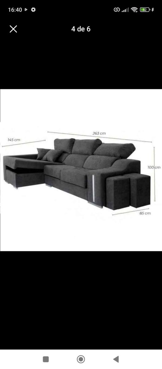 Sofá Cheslong nuevas con envío