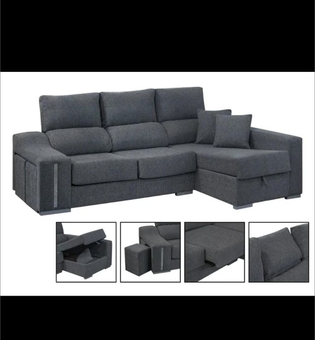 Sofá Cheslong nuevas con envío