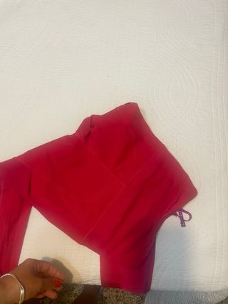 Legging malla nike rojo xs 34 mujer