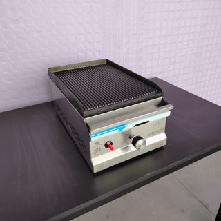 🟪 HT - Plancha Hierro Ranurada [30 cm] Gas