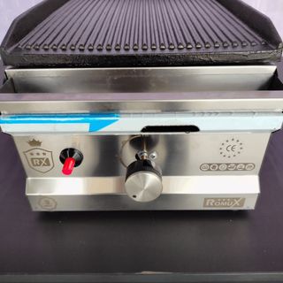 🟪 HT - Plancha Hierro Ranurada [30 cm] Gas