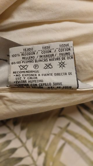 Edredón de plumas nuevas de oca