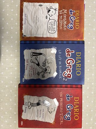 Lote 3 libros de Diario de Greg