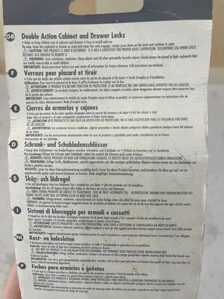 Cierre de armario y cajones.