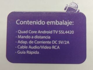 Convertidor TV a Smart TV  Box Sveon SSL4420