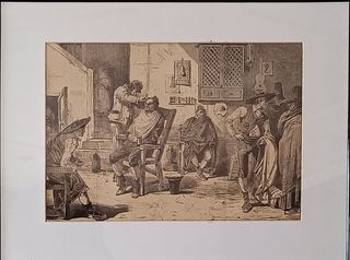 Cuadro lámina antigua