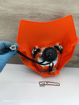 ✅ Careta KTM Halogena 2014-2016 Naranja homologada