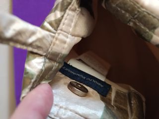 Espectacular Bolsito Verde y Dorado