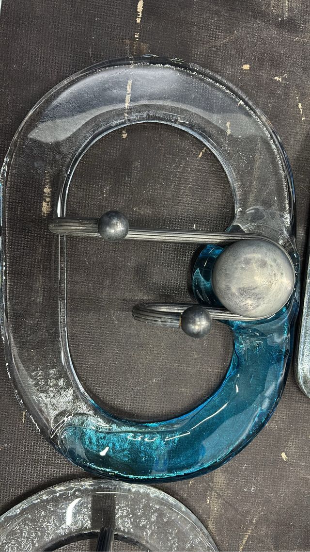 Conjunto de baño de cristal de Murano