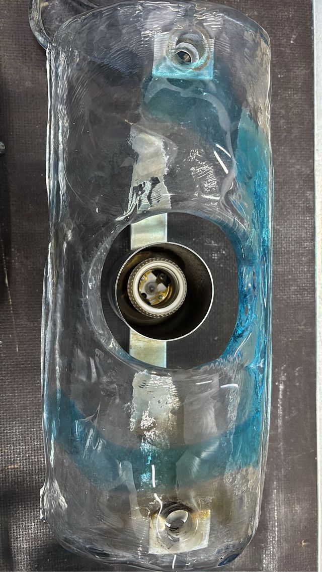 Conjunto de baño de cristal de Murano