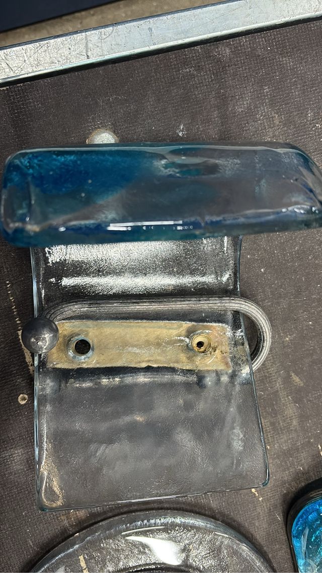 Conjunto de baño de cristal de Murano