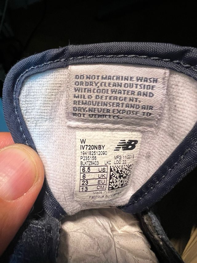 zapatillas new balance talla 22