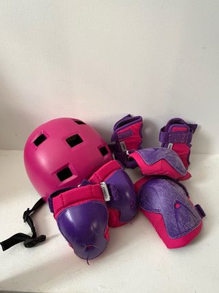 Patines infantiles con kit de protecciones