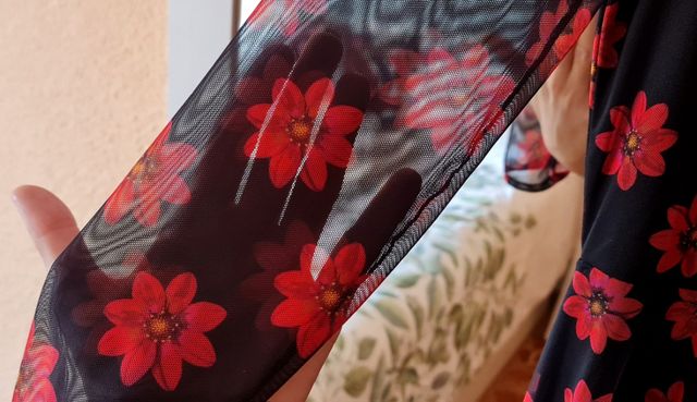 Vestido Desigual negro tul