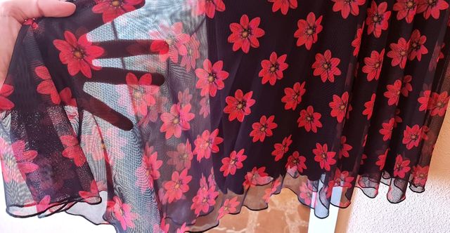 Vestido Desigual negro tul