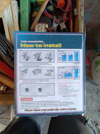 Cubierta pedales deportivos