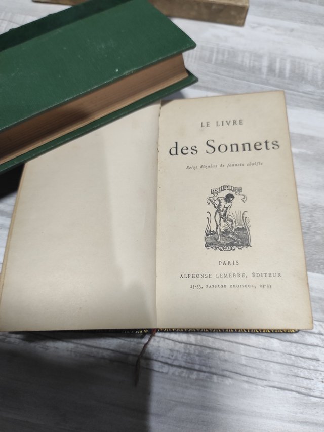 OFERTA! LE LIVRE DES SONNETS. PARIS EDICION  1875