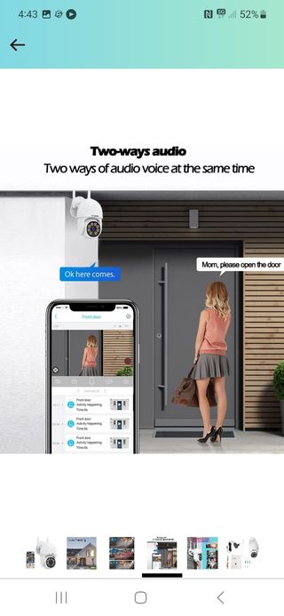 Cámara de vigilancia WiFi exterior nueva