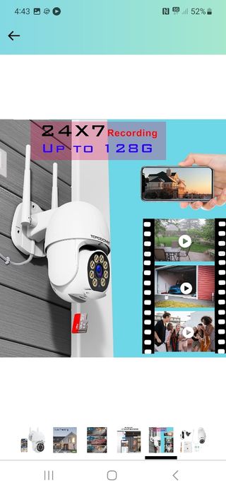 Cámara de vigilancia WiFi exterior nueva