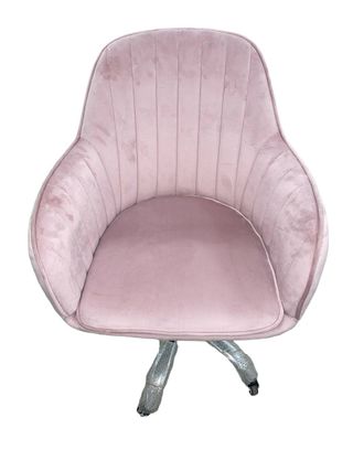 Sillón de terciopelo con ruedas