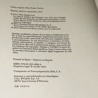 Trilogía novelas “CINCUENTA SOMBRAS”, E. L. James