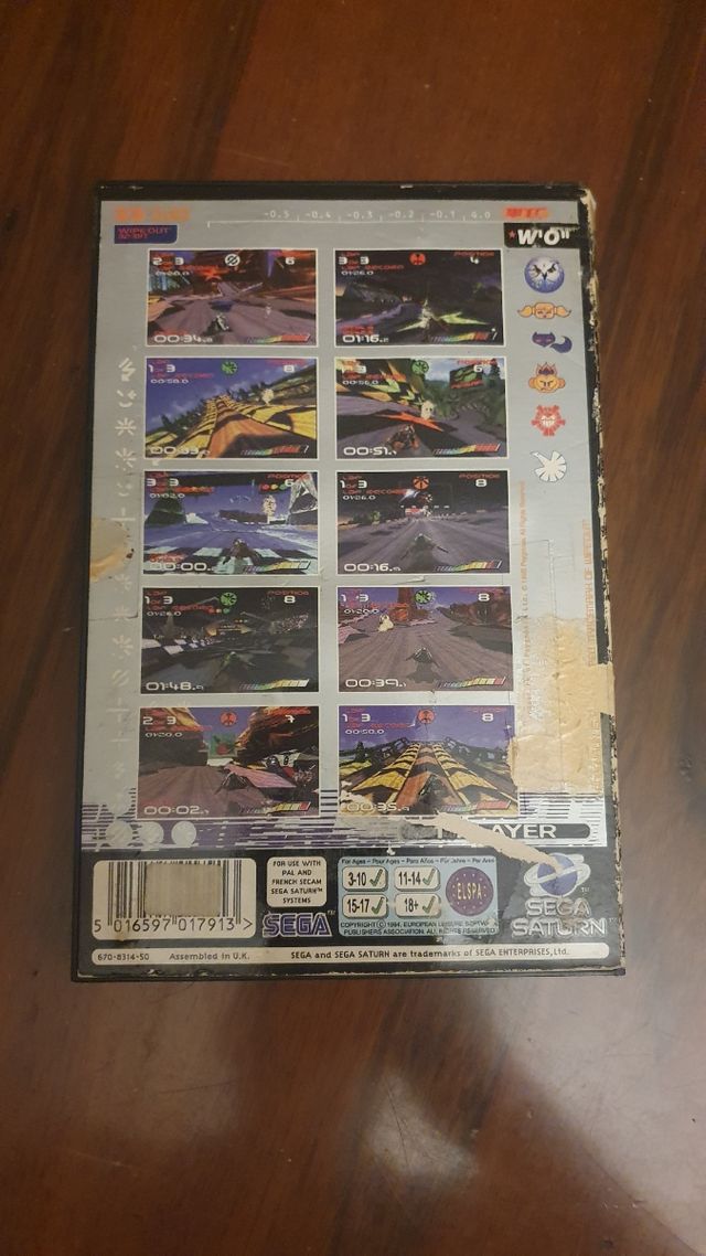 🔥Wipeout Sega Saturn 🕹