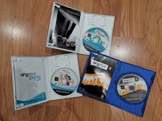 Lote Singstar PS2 Pack 2 Micros+3 juegos