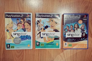 Lote Singstar PS2 Pack 2 Micros+3 juegos