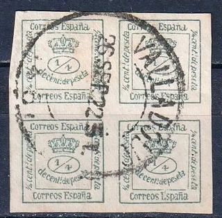 Sellos Stamps ESPAÑA 1872 Amadeo I Edifil 115