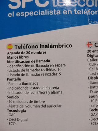 Teléfono Inalámbrico Con Manos Libres
