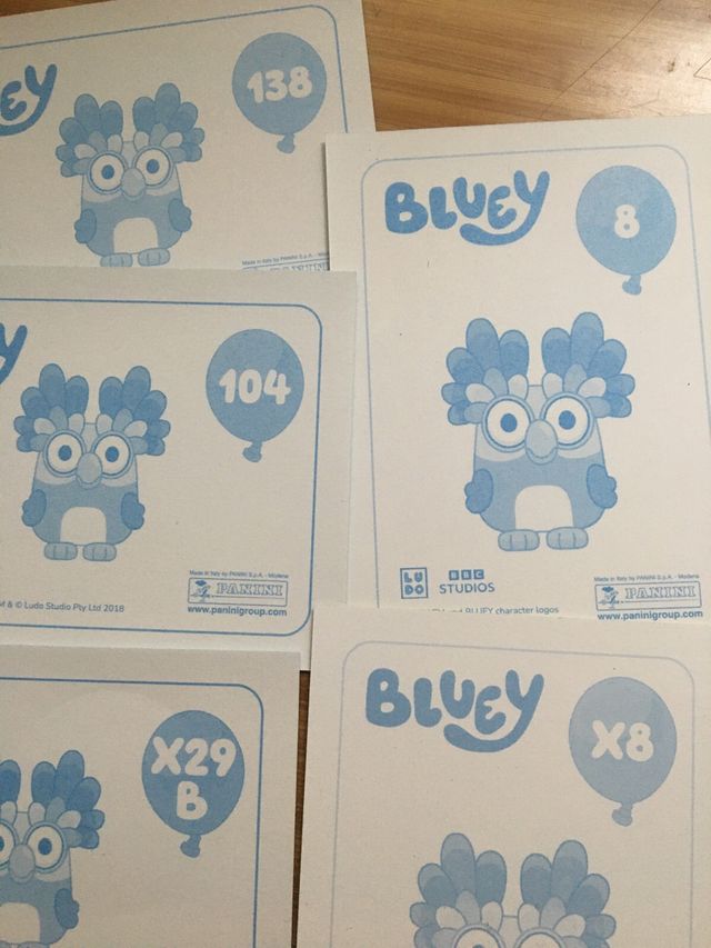 Cromos Bluey Cambio