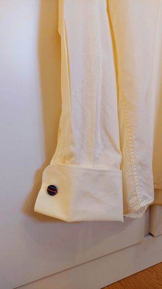 Camisa Máximo Dutti chaque puño francés