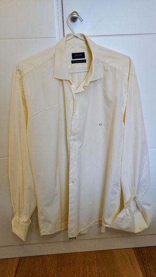 Camisa Máximo Dutti chaque puño francés