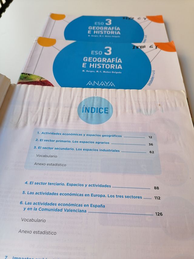 los 3 .Geografia e historia 3 eso c. Valenciana