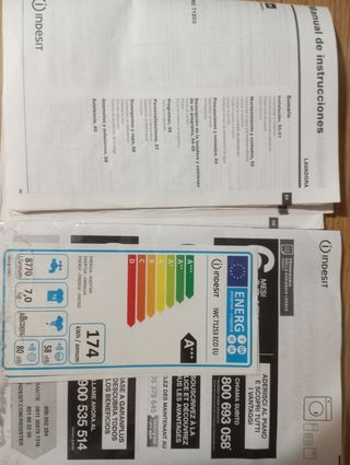 Piezas sueltas de Lavadora Indesit IWC 71253