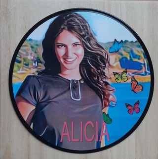Vinile 33 giri da parete omaggio a Alicia