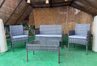 Banco jardín madera antiguo