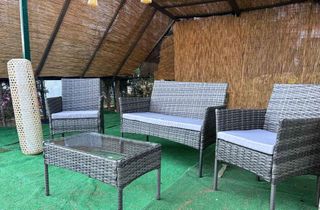 Banco jardín madera antiguo