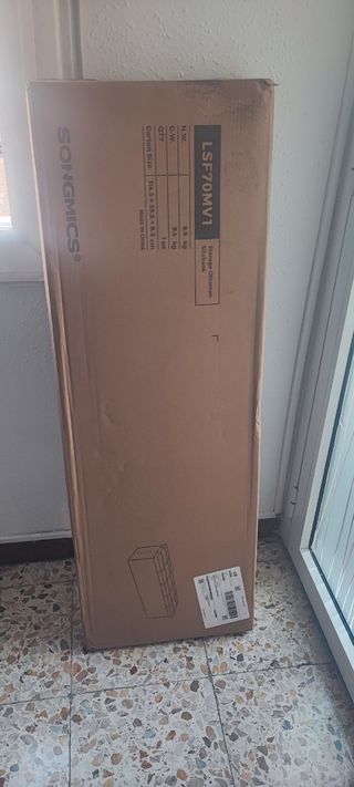 Puff almacenamiento color beige